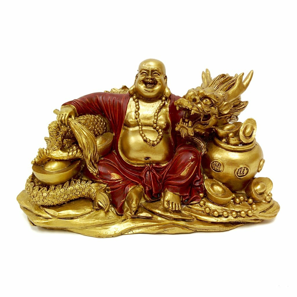 Dragon popular Buddha Statuette (Framed photo)